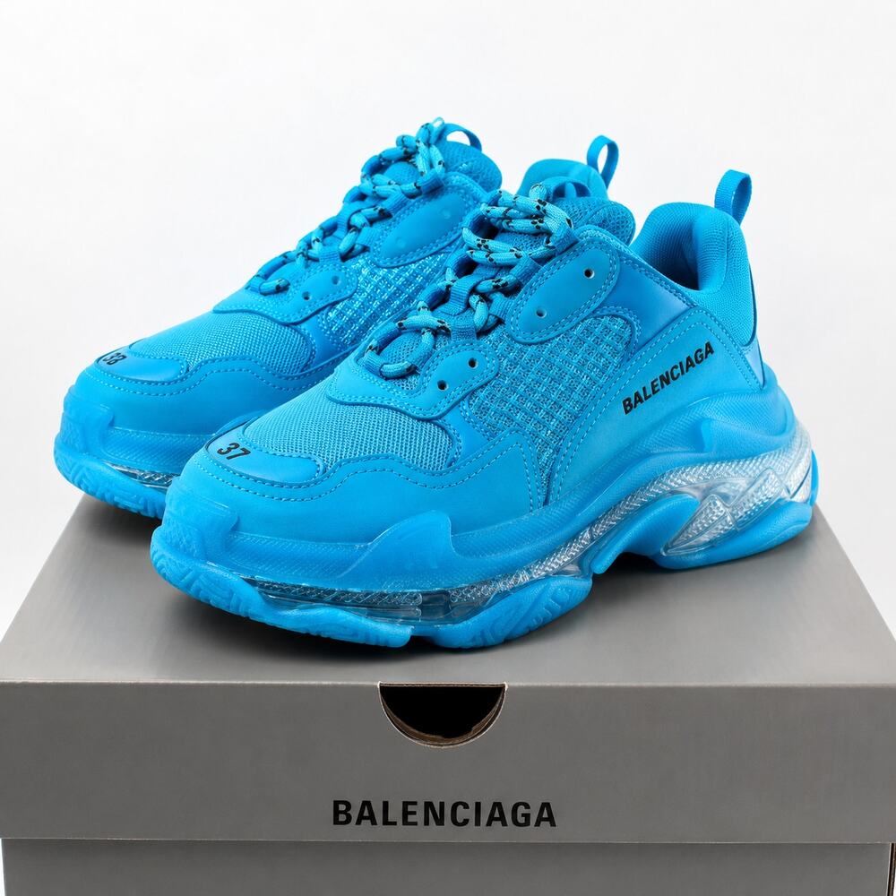 Balenciaga Triple S Sneakers in Bright Blue